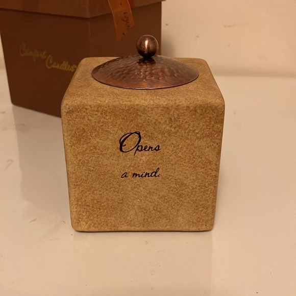 Tea light candle holder with candle - for a teacher - Picture 2 of 10